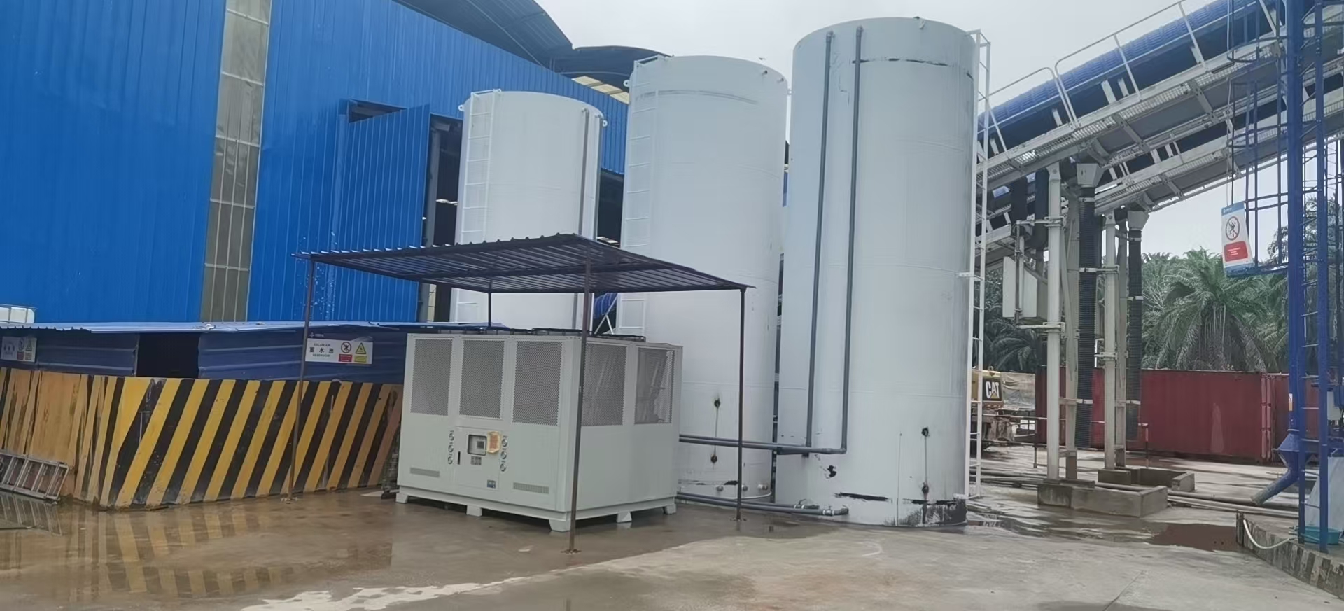 混泥土搅拌专用冷水机工程案例